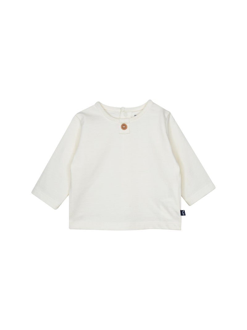 Ensemble T-shirt salopette Roméo Sucre d'Orge Beige - Kiabi