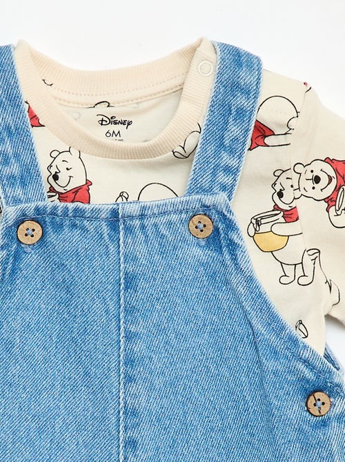 Ensemble t-shirt + salopette 'Winnie' 'Disney' - 2 pièces - Kiabi