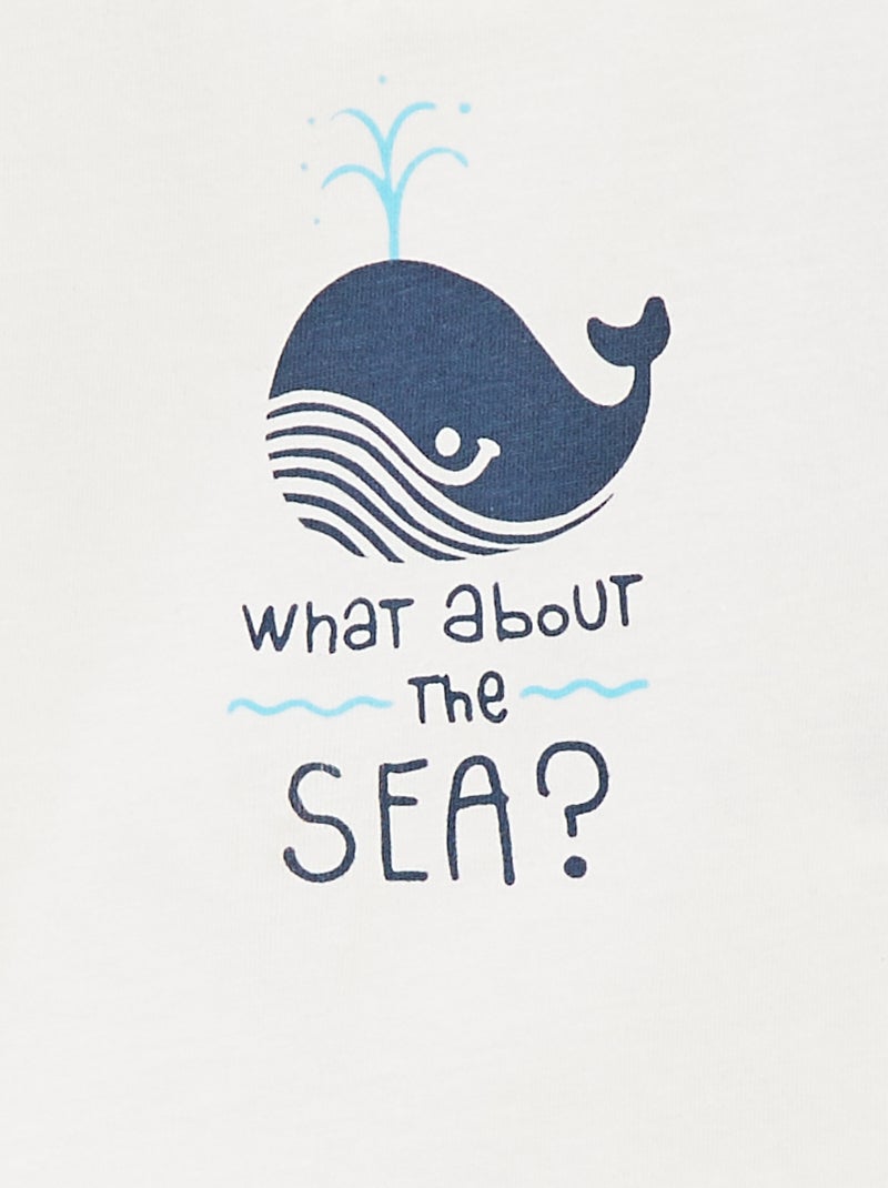 Ensemble t-shirt sans manches + short - 2 pièces BLANC - Kiabi