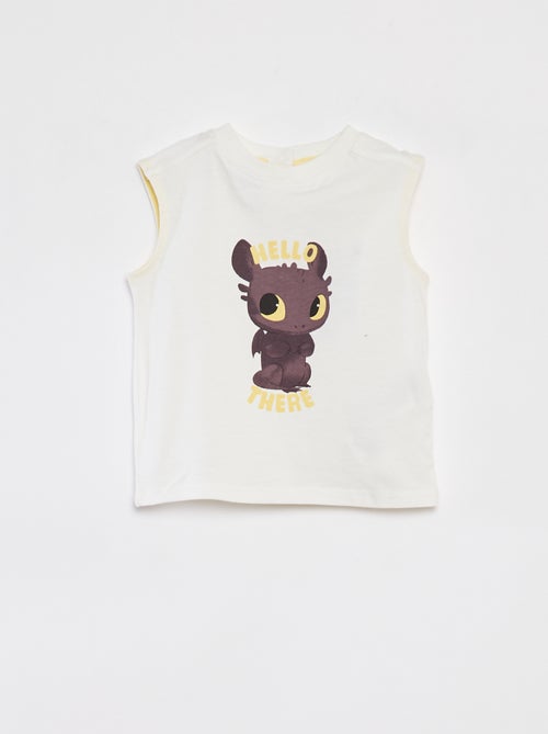 Ensemble t-shirt sans manches + short 'Dragons' 'Universal' - Kiabi