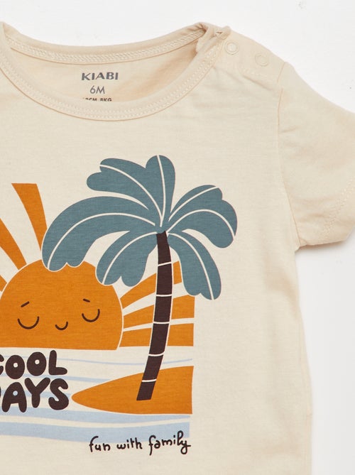 Ensemble t-shirt + short - 2 pièces - Kiabi