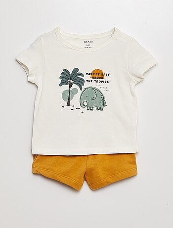 Ensemble t-shirt + short - 2 pièces