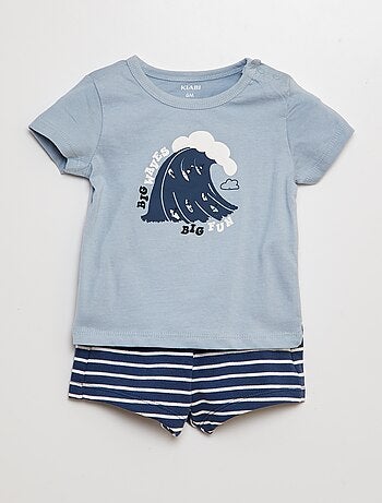 Ensemble t-shirt + short - 2 pièces