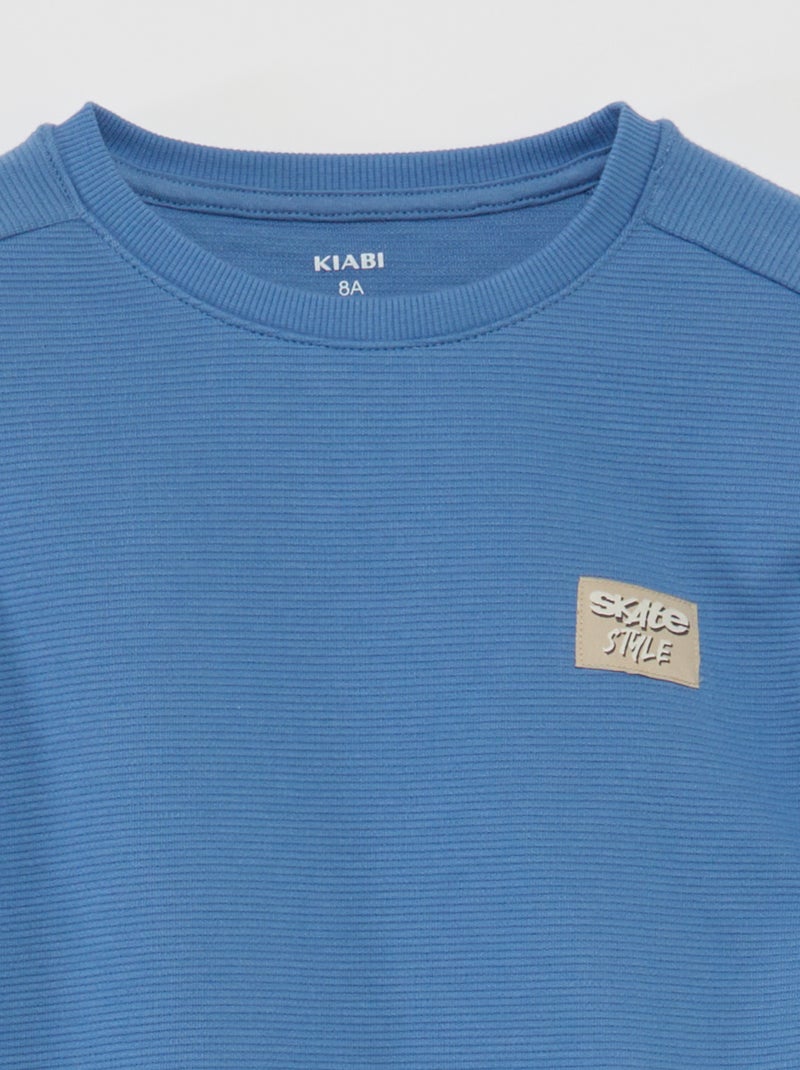 Ensemble t-shirt + short - 2 pièces bleu - Kiabi