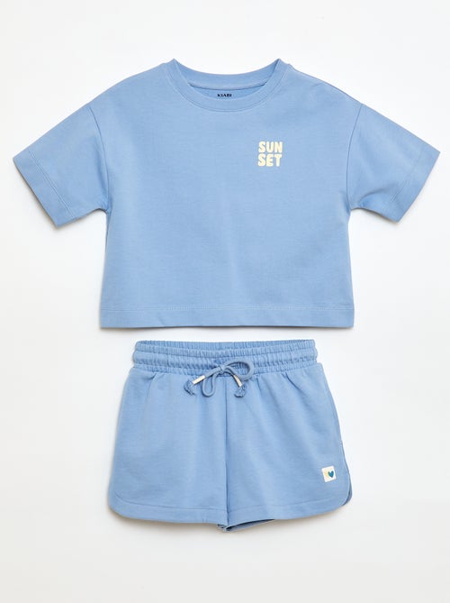 Ensemble T-shirt + Short - 2 pièces - Kiabi Ensemble T-shirt + Short - 2 pièces - Kiabi