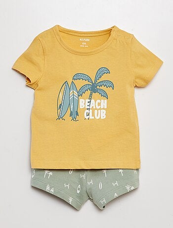 Ensemble t-shirt + short - 2 pièces