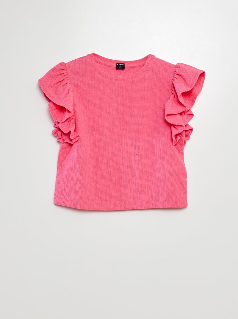 Ensemble t-shirt + short - 2 pièces rose - Kiabi
