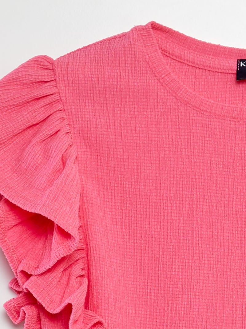 Ensemble t-shirt + short - 2 pièces rose - Kiabi