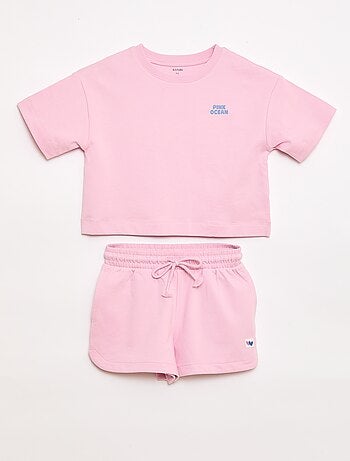 Ensemble T-shirt + Short - 2 pièces