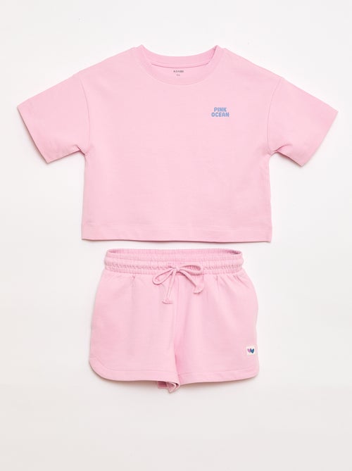 Ensemble T-shirt + Short - 2 pièces - Kiabi Ensemble T-shirt + Short - 2 pièces - Kiabi