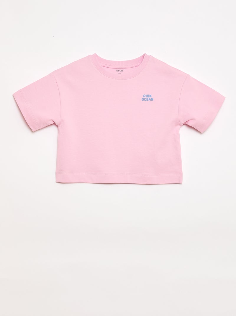 Ensemble T-shirt + Short - 2 pièces Rose - Kiabi