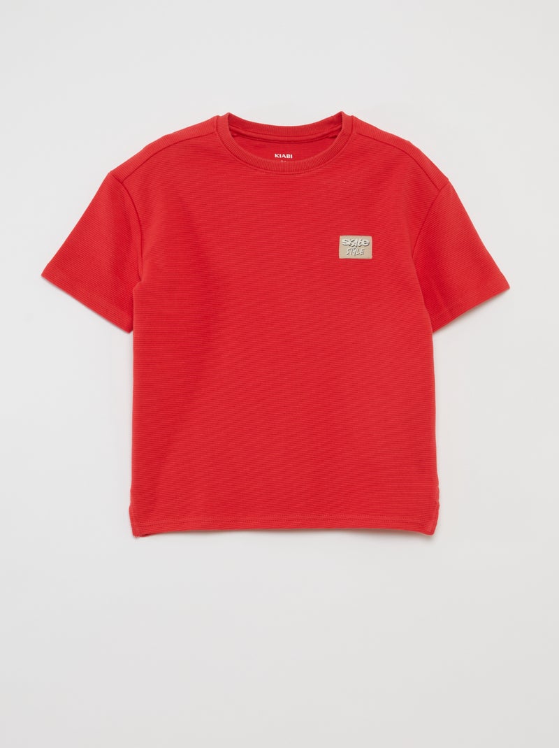 Ensemble t-shirt + short - 2 pièces rouge - Kiabi
