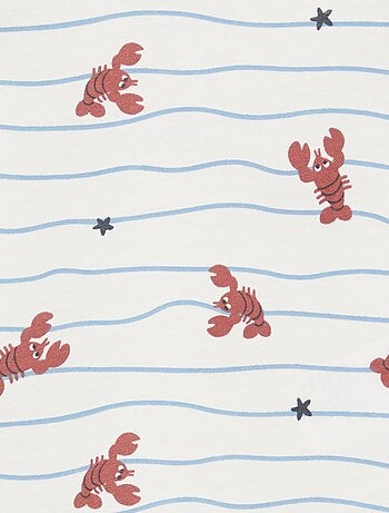 Ensemble t-shirt + short à motif - 2 pièces