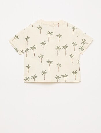 Ensemble t-shirt + short à motif - 2 pièces