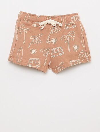 Ensemble t-shirt + short à motif - 2 pièces