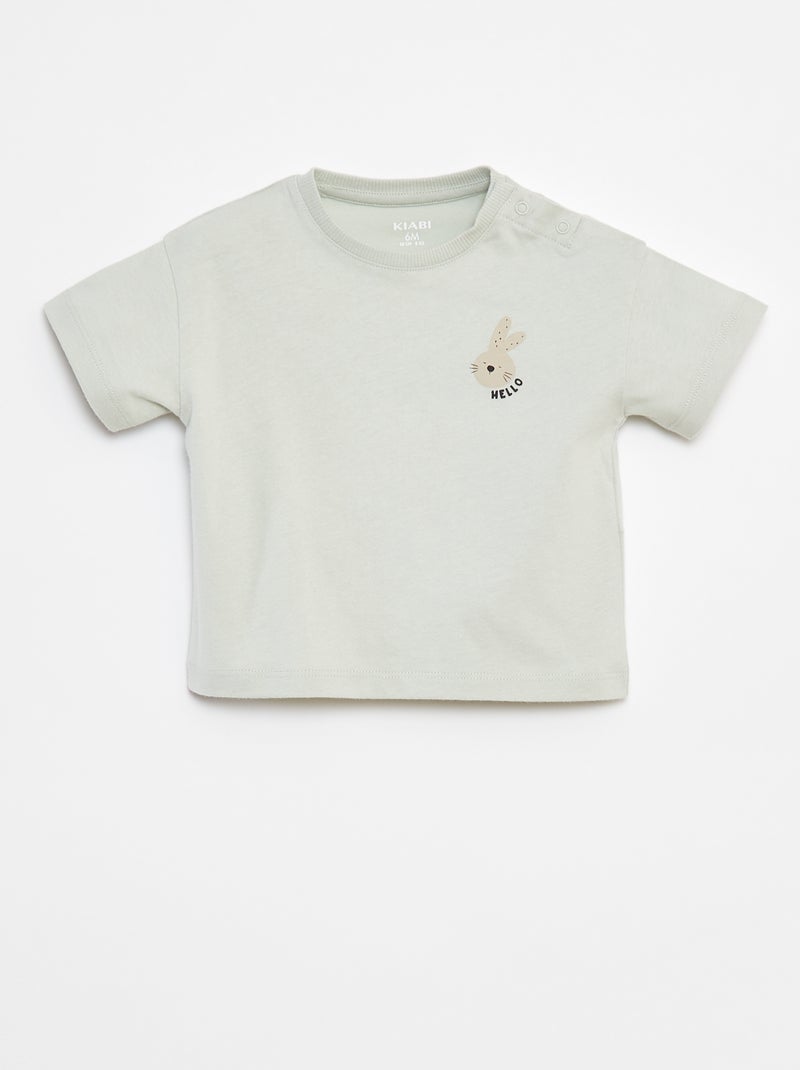 Ensemble t-shirt + short avec poches - 2 pièces Bleu - Kiabi