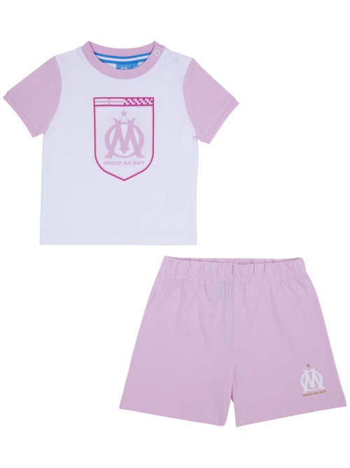 Ensemble t-shirt short bébé fille OM OLYMPIQUE DE MARSEILLE - Kiabi
