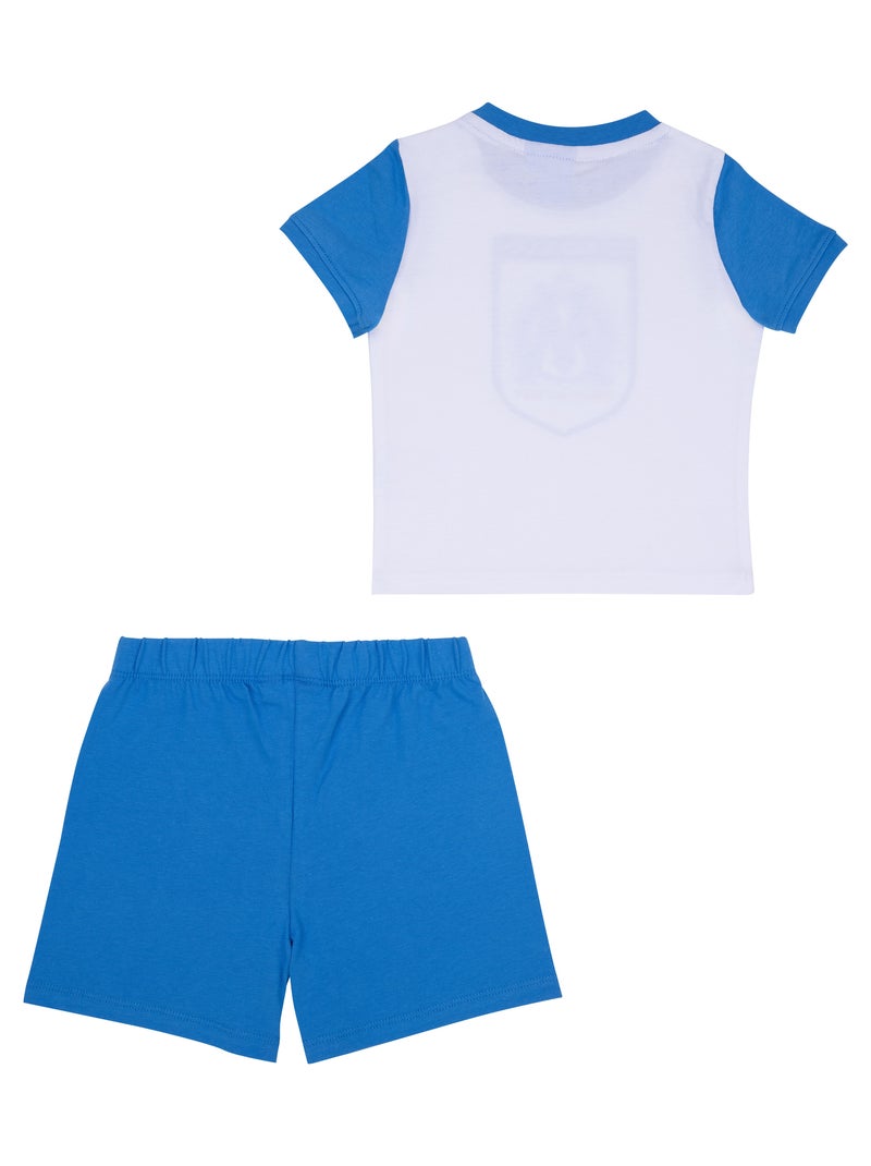 Ensemble t-shirt short bébé garçon OM OLYMPIQUE DE MARSEILLE Bleu - Kiabi
