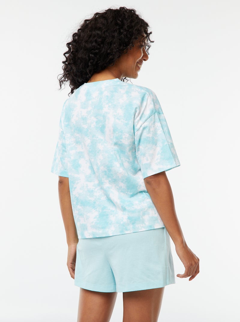 Ensemble t-shirt + short 'Bisounours' - 2 pièces Bleu - Kiabi