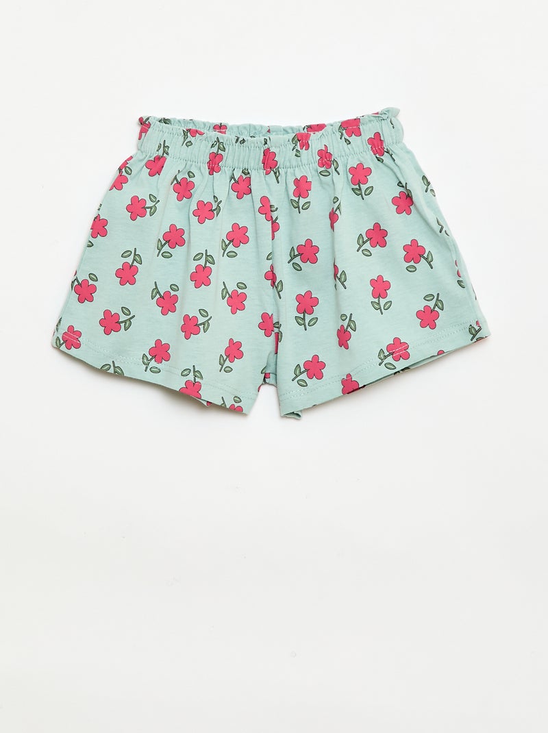 Ensemble T-shirt + short Bleu - Kiabi