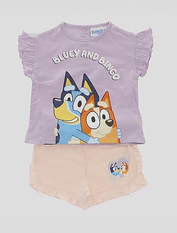Ensemble t-shirt + short 'Bluey' - 2 pièces