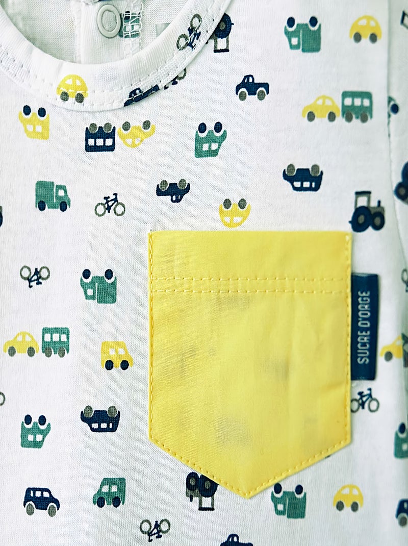 ENSEMBLE T-SHIRT + SHORT CHARLY Jaune - Kiabi