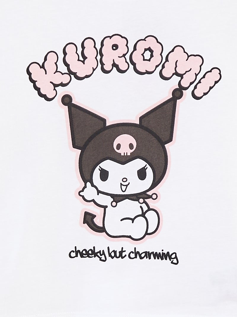 Ensemble t-shirt + short de pyjama 'Hello Kitty' - 2 pièces NOIR - Kiabi