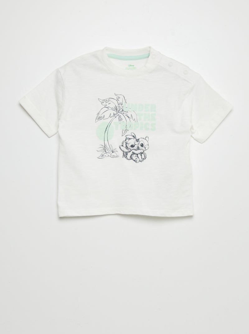 Ensemble t-shirt + short 'Disney' - 2 pièces Blanc/vert - Kiabi