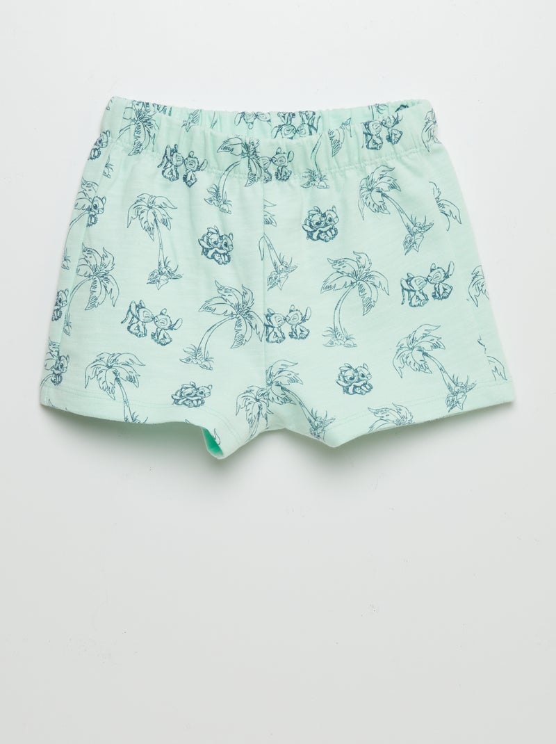 Ensemble t-shirt + short 'Disney' - 2 pièces Blanc/vert - Kiabi