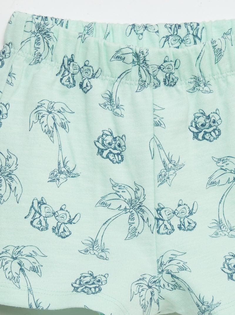 Ensemble t-shirt + short 'Disney' - 2 pièces Blanc/vert - Kiabi