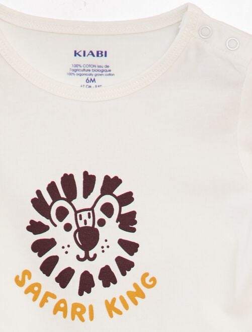 Ensemble T-shirt + short en coton - 2 pièces - Kiabi
