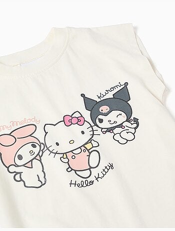 Ensemble T-shirt + short en coton avec imprimé Kuromi