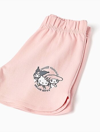 Ensemble T-shirt + short en coton avec imprimé Kuromi