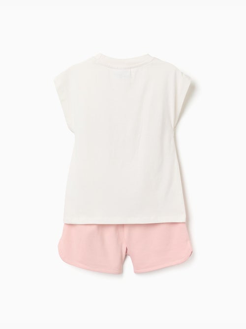 Ensemble T-shirt + short en coton avec imprimé Kuromi - Kiabi