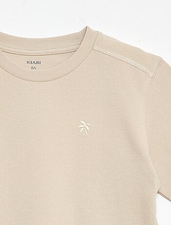 Ensemble t-shirt + short en piqué de coton