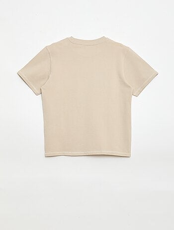 Ensemble t-shirt + short en piqué de coton