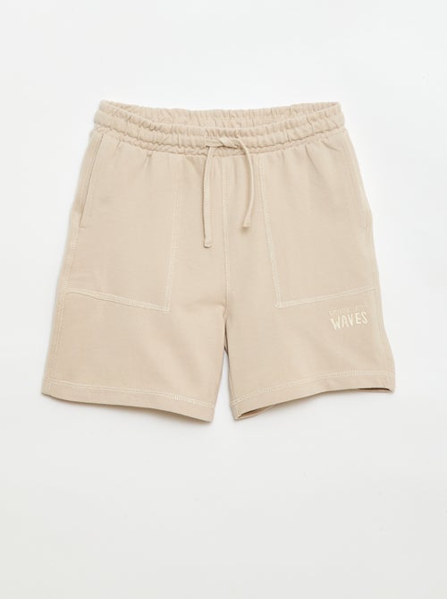 Ensemble t-shirt + short en piqué de coton - Kiabi