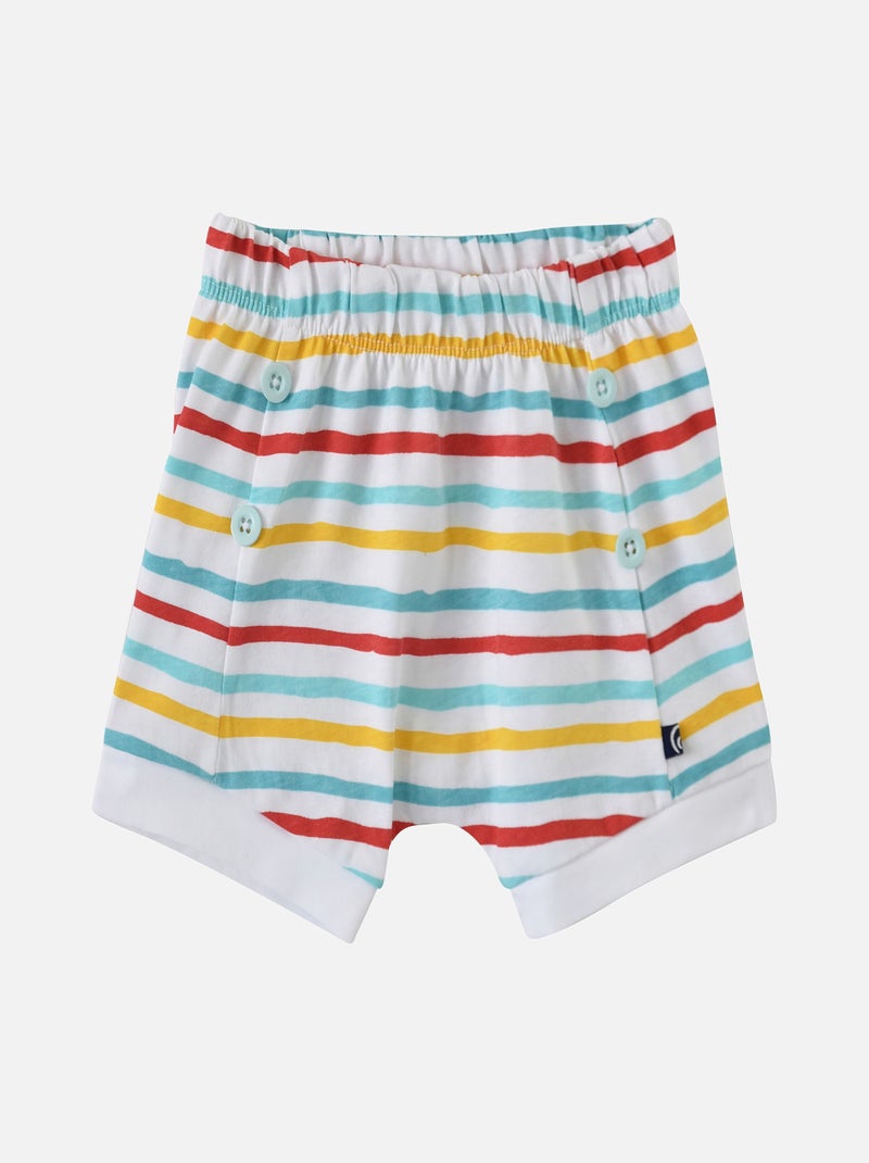 ENSEMBLE T SHIRT SHORT JERSEY ELVIO Blanc - Kiabi