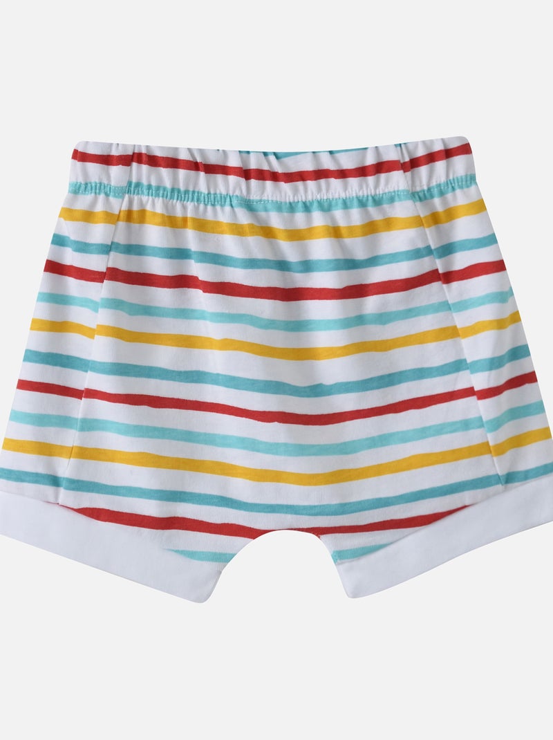 ENSEMBLE T SHIRT SHORT JERSEY ELVIO Blanc - Kiabi