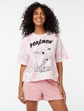 Ensemble t-shirt + short 'Pokemon' - 2 pièces