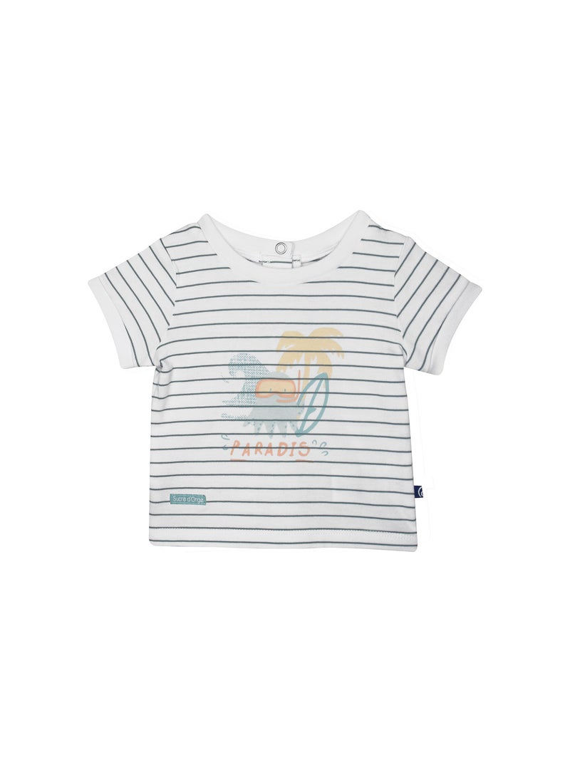 Ensemble T-shirt Short Robert Blanc - Kiabi