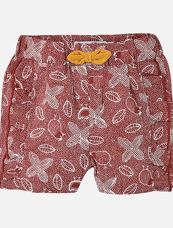 ENSEMBLE T-SHIRT SHORT ROUGE ENORA