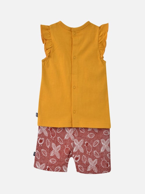 ENSEMBLE T-SHIRT SHORT ROUGE ENORA - Kiabi