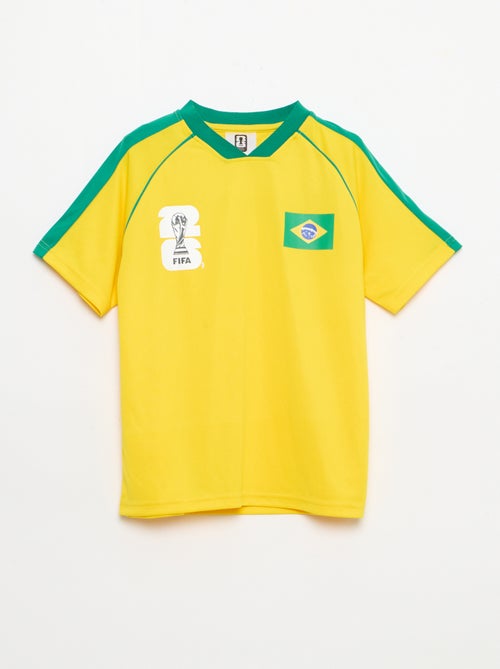 Ensemble t-shirt + short sous licence officielle de La Coupe du Monde de la FIFA 26™ - Brésil - Kiabi