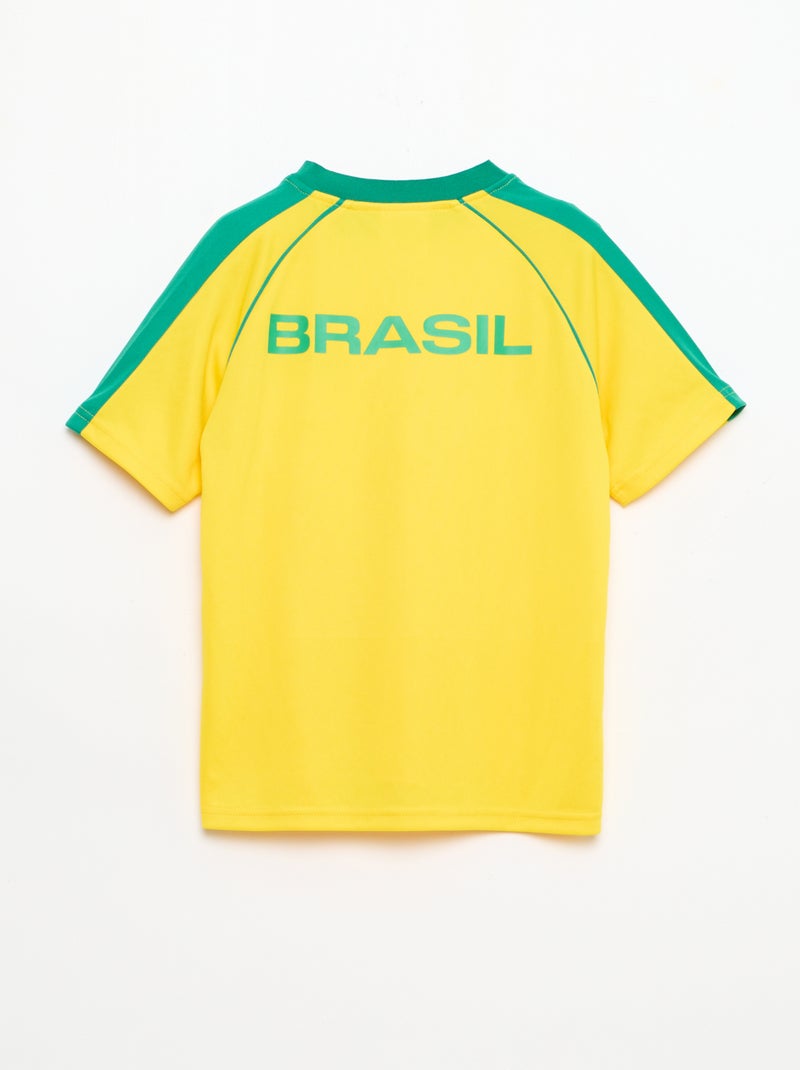 Ensemble t-shirt + short sous licence officielle de La Coupe du Monde de la FIFA 26™ - Brésil Jaune - Kiabi