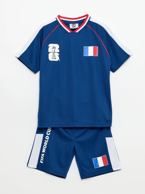 Ensemble t-shirt + short sous licence officielle de La Coupe du Monde de la FIFA 26™ - France - Kiabi