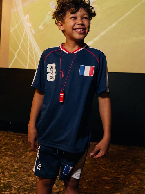 Ensemble t-shirt + short sous licence officielle de La Coupe du Monde de la FIFA 26™ - France - Kiabi
