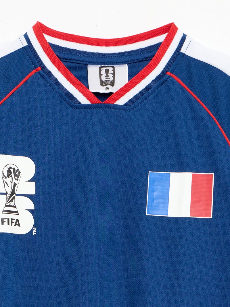 Ensemble t-shirt + short sous licence officielle de La Coupe du Monde de la FIFA 26™ - France Bleu - Kiabi