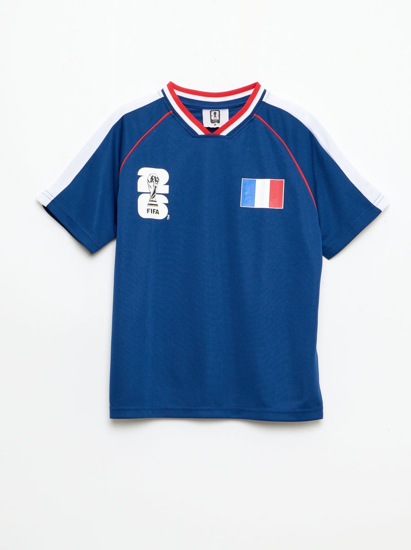 Ensemble t-shirt + short sous licence officielle de La Coupe du Monde de la FIFA 26™ - France Bleu - Kiabi