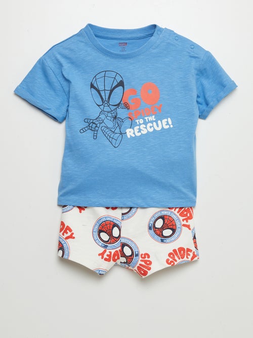 Ensemble t-shirt + short 'Spider-Man' - 2 pièces - Kiabi